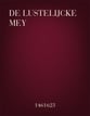 De Lustelijcke Mey SATB choral sheet music cover